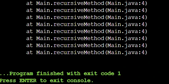 Output3- Fix The Base Case By Stack Trace