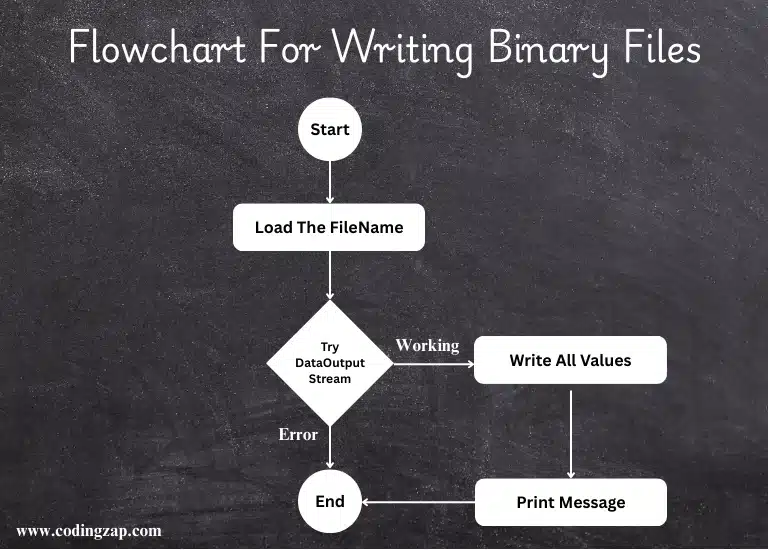 Write Binary Flowchart