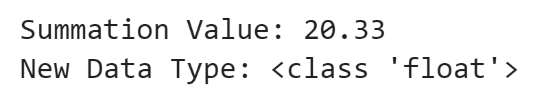 Implicit Type Conversion in Python