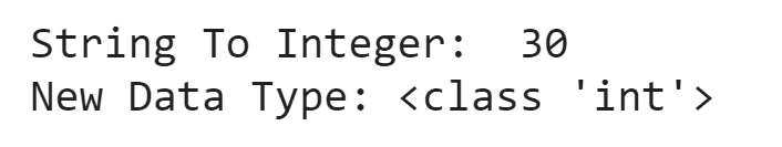 Int Function Implementation Output