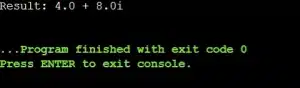 Add Two Complex Numbers By Passing Objects To A Method Output
